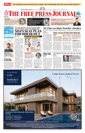 Cover of The Free Press Journal