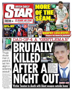 Cover of Irish Daily Star