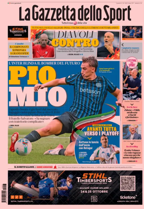 Cover of La Gazzetta dello Sport 