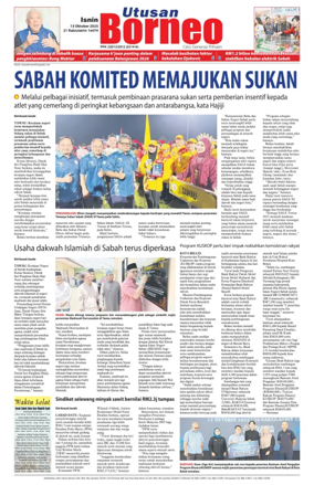 Cover of Utusan Borneo (Sabah)