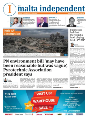 Cover of Malta Independent