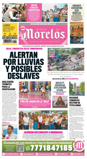 Cover of Diario de Morelos