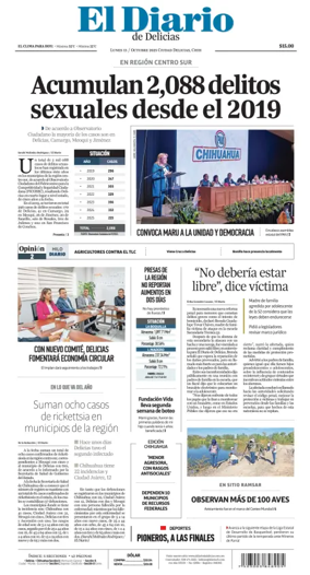 Cover of El Diario de Delicias