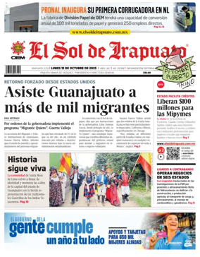 Cover of El Sol de Irapuato