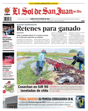 Cover of El Sol de San Juan del Río