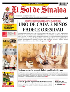 Cover of El Sol de Sinaloa