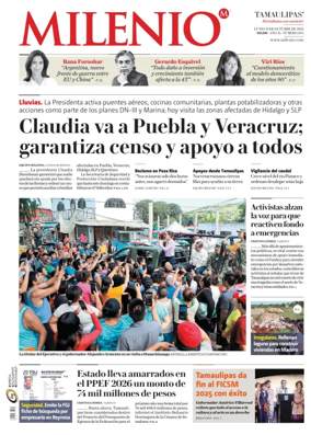 Cover of Milenio Tamaulipas