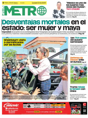 Cover of Publimetro Quintana Roo