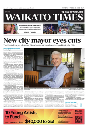 Cover of Waikato Times