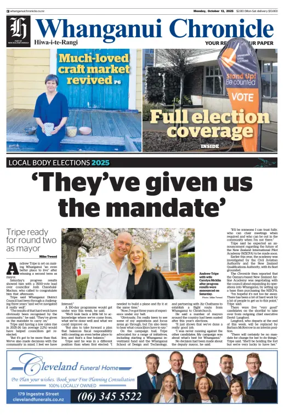 Cover of Wanganui Chronicle