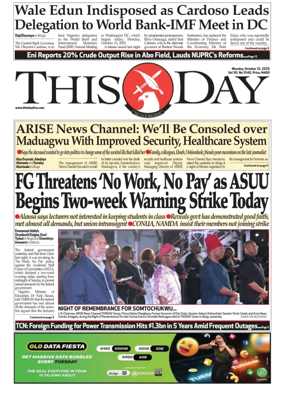 Cover of THISDAY