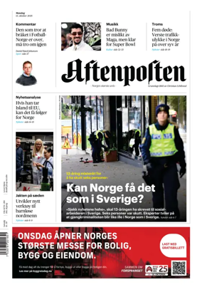 Cover of Aftenposten