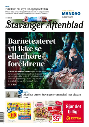 Cover of Stavanger Aftenblad