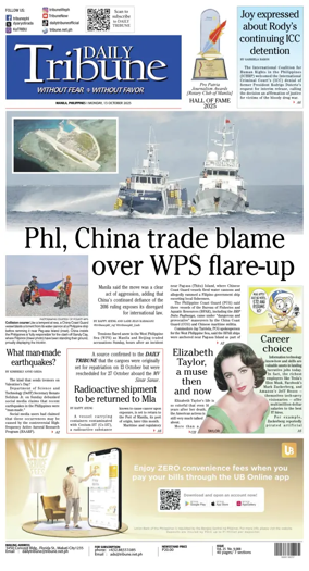 Cover of Daily Tribune (Philippines)