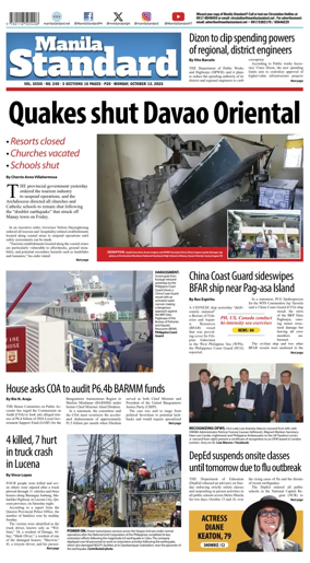 Cover of Manila Standard