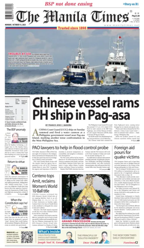 Cover of Manila Times