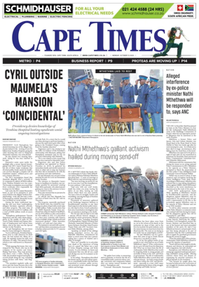 Cover of Cape Times