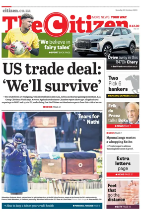 Cover of The Citizen (KZN)