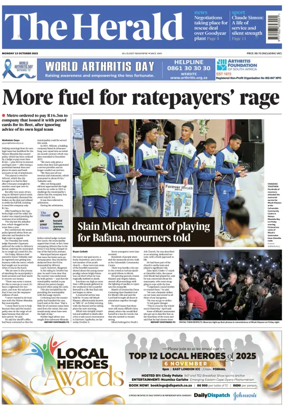 Cover of The Herald (South Africa)