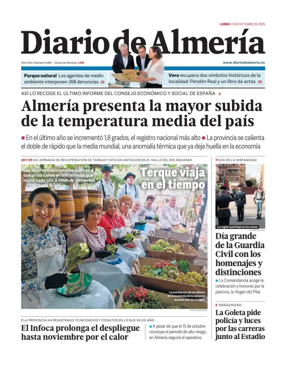 Cover of Diario de Almeria