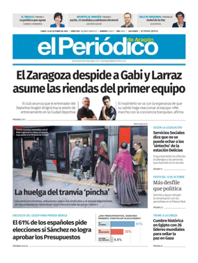Cover of El Periódico Aragón