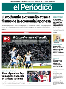 Cover of El Periódico Extremadura