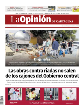 Cover of La Opinion de Murcia (Cartagena)