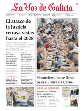 Cover of La Voz de Galicia (Ourense)