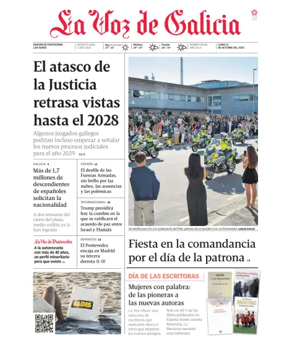 Cover of La Voz de Galicia (Pontevedra)