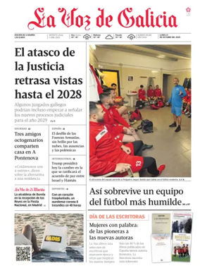 Cover of La Voz de Galicia (Viveiro)