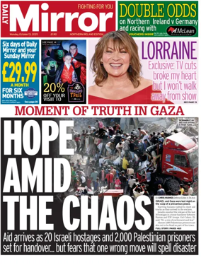 Cover of Daily Mirror (Northern Ireland)