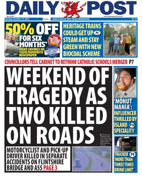 Cover of Daily Post (North Wales)