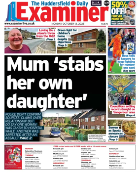 Cover of Huddersfield Daily Examiner