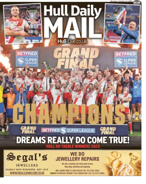 Cover of Hull Daily Mail