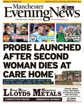 Cover of Manchester Evening News