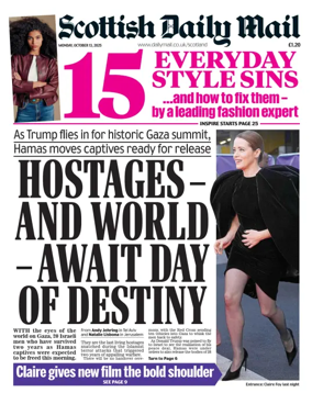 Cover of Scottish Daily Mail
