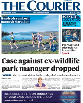 Cover of The Courier & Advertiser (Perth and Perthshire Edition)