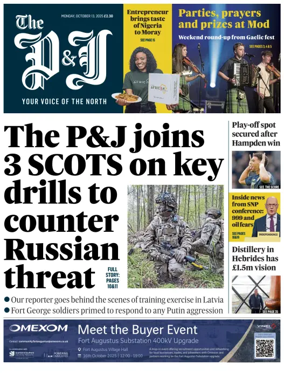 Cover of The Press and Journal (Highlands & Islands)