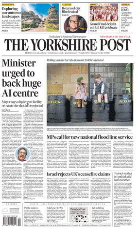 Cover of Yorkshire Post
