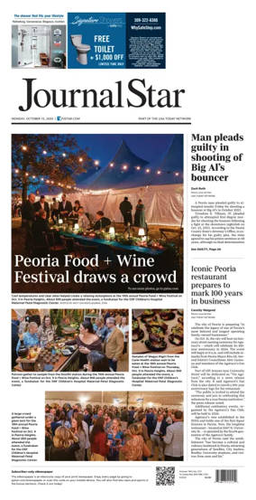 Cover of Journal Star (Peoria)