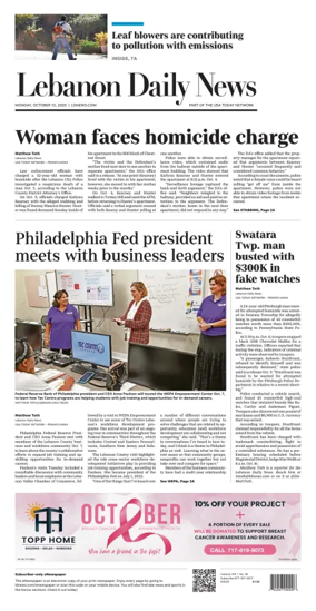 Cover of Lebanon Daily News
