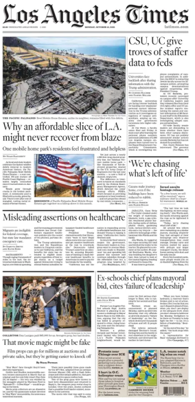 Cover of Los Angeles Times
