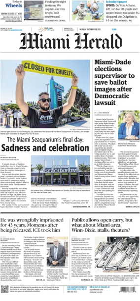 Cover of Miami Herald