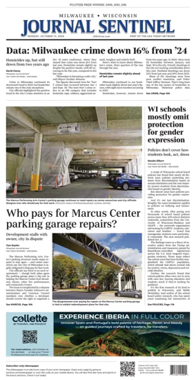 Cover of Milwaukee Journal Sentinel