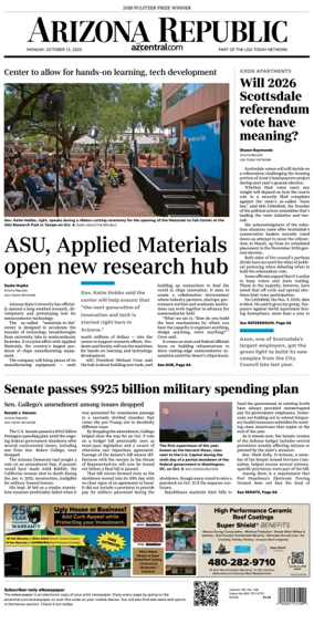 Cover of The Arizona Republic