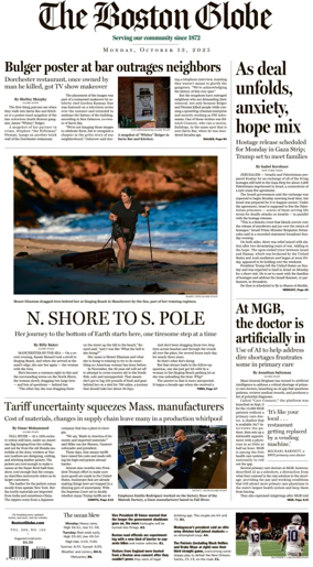 Cover of The Boston Globe