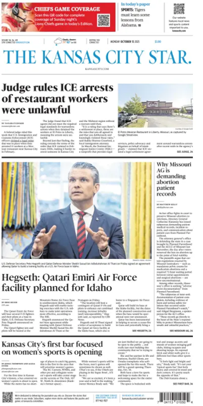 Cover of The Kansas City Star
