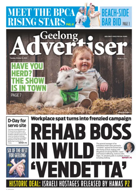 Cover of Geelong Advertiser