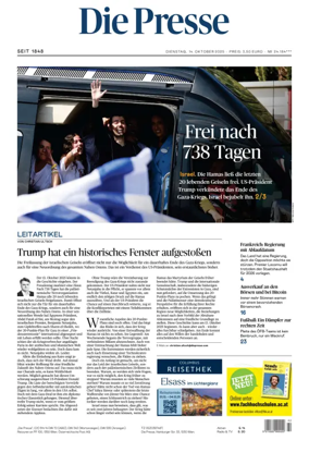 Cover of Die Presse