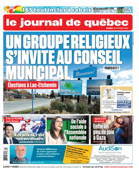 Cover of Le Journal de Quebec